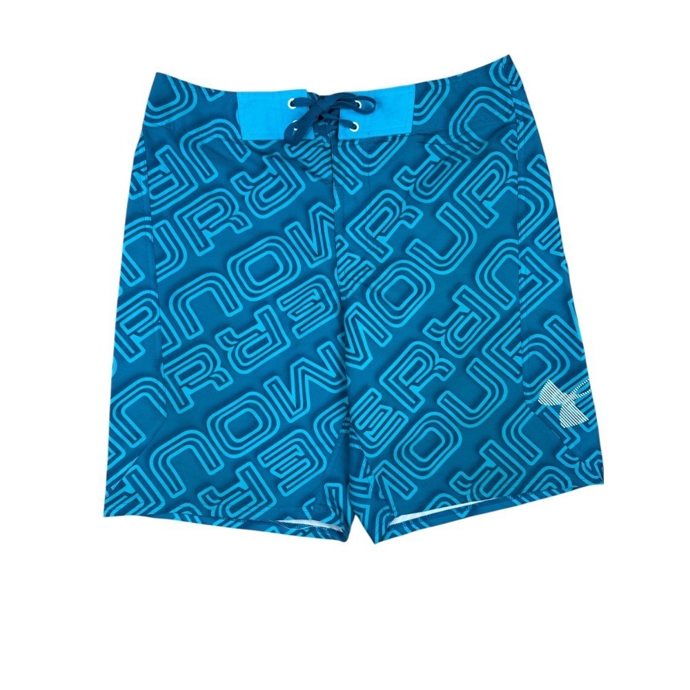 Under Armour Men's 34 Swimβ Shorts HeatGear Loose Fit 9" Inseam Blue Key Loop